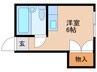 プティー住吉 1Rの間取り