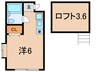 シティホームズ六甲 1Rの間取り