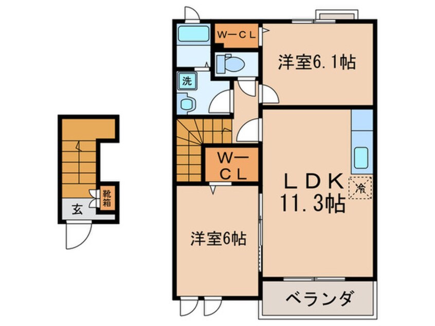 間取図 カーサＫｅｉⅢ