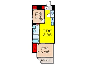 間取図 クリエオーレ神田Ⅱ
