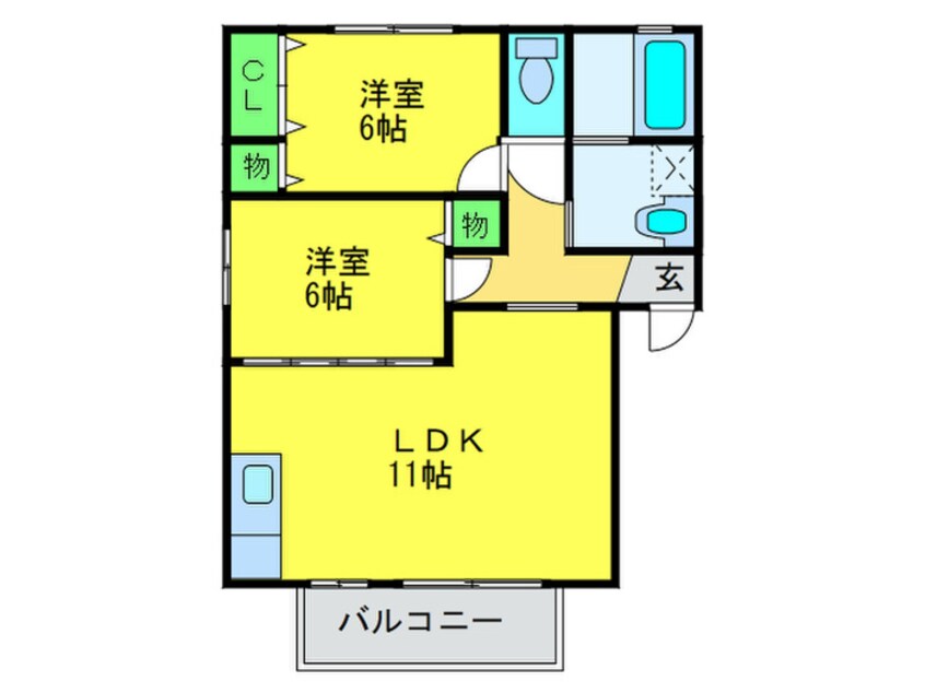 間取図 フロ－ラルⅢ