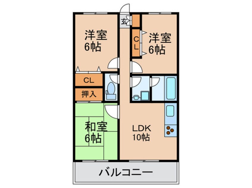 間取図 エトワ－ル須磨