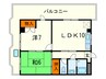 カーサ長峰 2LDKの間取り