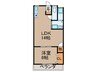 ＪＥＷＥＬ１番館 1LDKの間取り