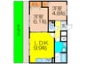 アルデ－ル・ブリサ 2LDKの間取り