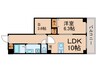 QUINTO五条烏丸 1LDK+Sの間取り