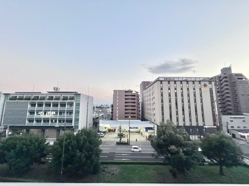 室内からの展望 QUINTO五条烏丸