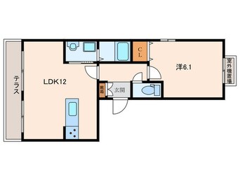 間取図 ル・シュマン塚口