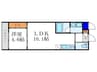 MONO COMODO WEST 1LDKの間取り