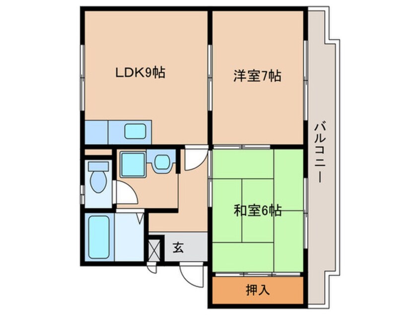 間取図 グランドゥールタナカ
