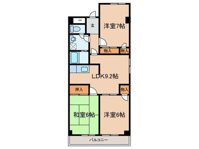 間取り図 エコロＣＩＴＹ七松