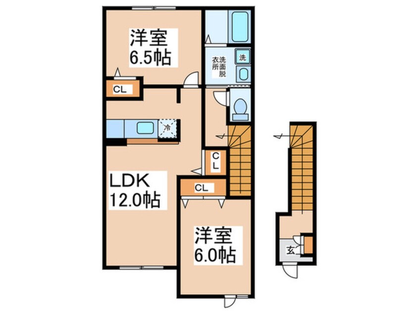 間取図 ビュ－ボナ－レ