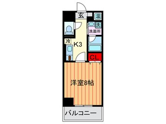 間取図 クリザンテェ－モ