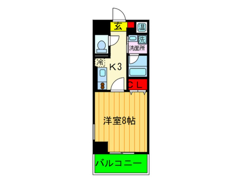 間取図 クリザンテェ－モ