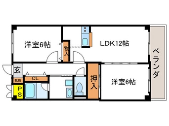 間取図 プル－リオン上桂