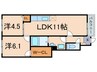 レフィナ－ド 2LDKの間取り