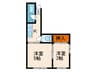 小堀マンション 2Kの間取り