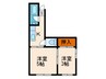 小堀マンション 2Kの間取り