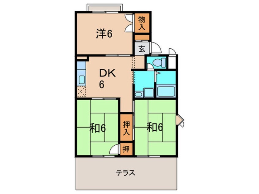 間取図 ハイツ・クレッシェンド
