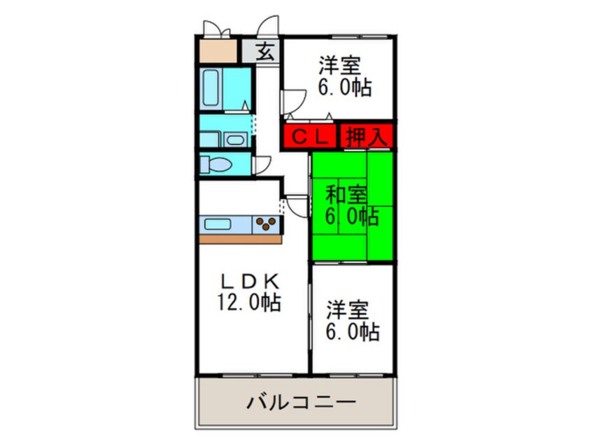 間取図 ユーロメゾン春日