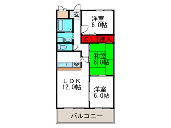 間取図 ユーロメゾン春日