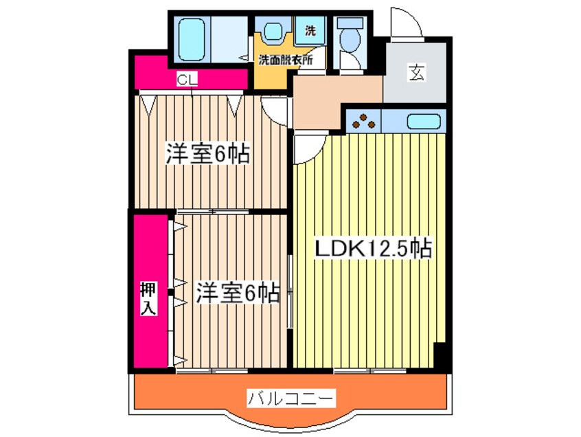 間取図 ウィステリア谷町