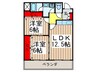 ウィステリア谷町 2LDKの間取り