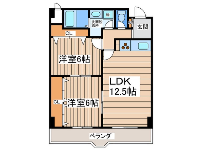 間取図 ウィステリア谷町