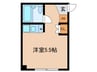 あすかハイツ 1Rの間取り