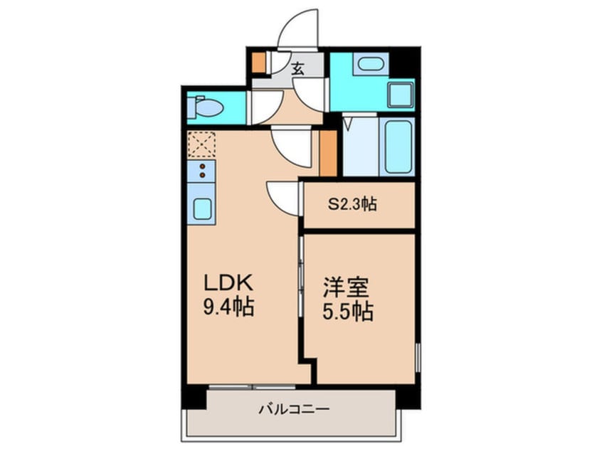 間取図 パークス堺筋本町