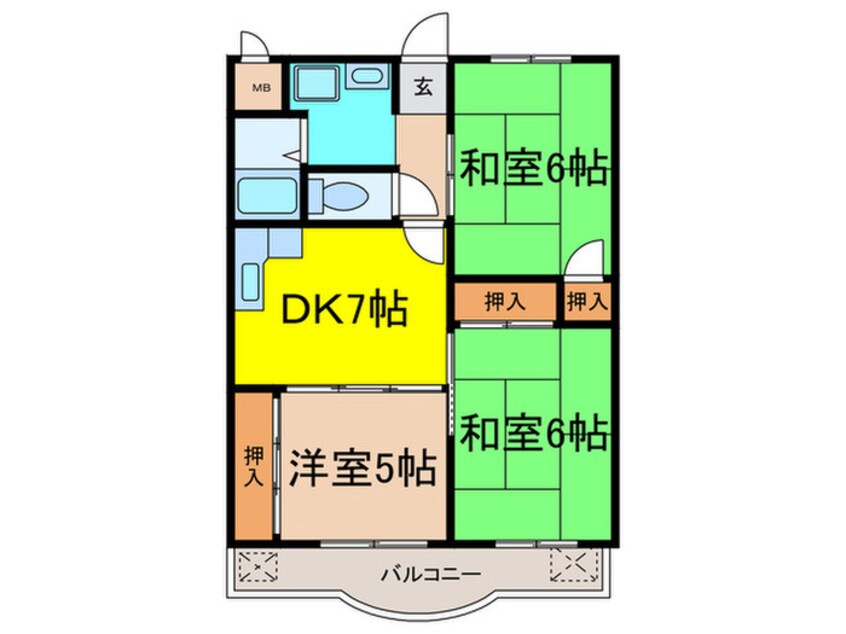 間取図 ファミール池上