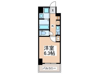 間取図 Metrosa弁天町