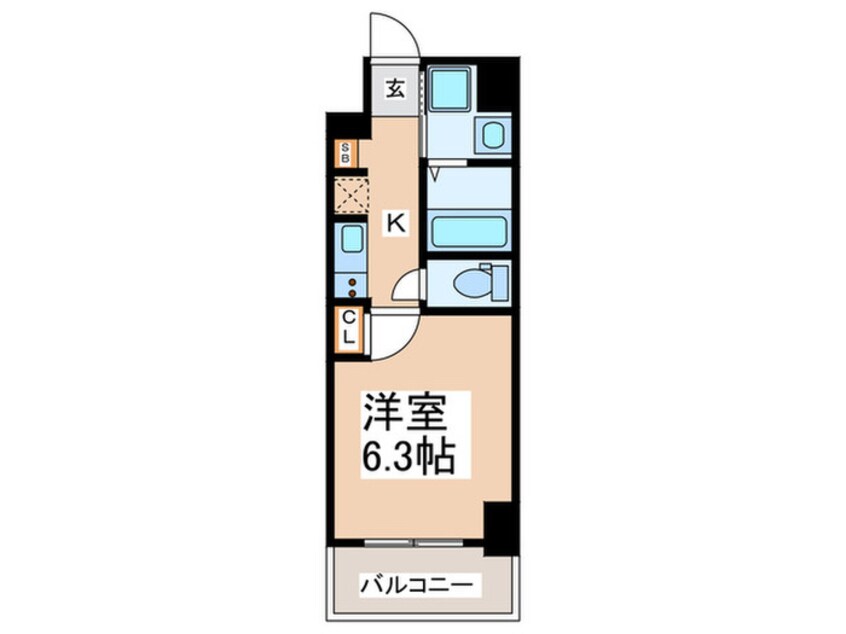 間取図 Metrosa弁天町
