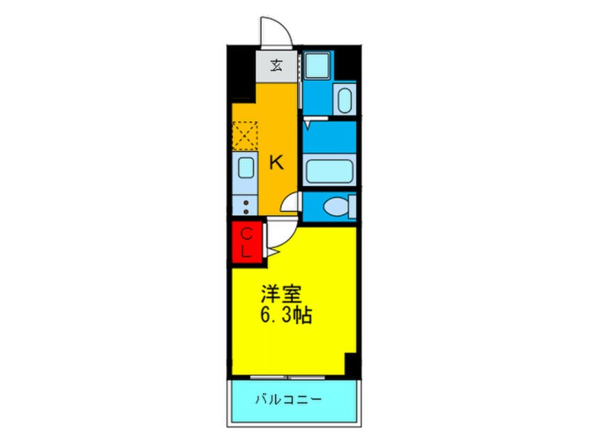 間取図 Metorosa 弁天町