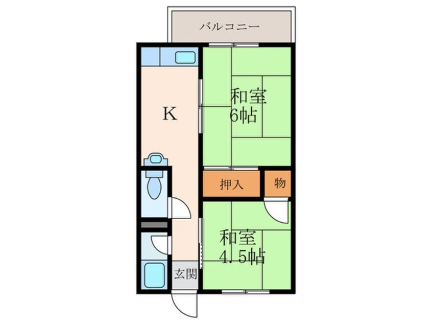 間取図 真砂ハイツⅡ
