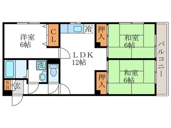 間取図 ミュ－花水木