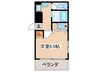 エスポワ－ル大和 1Rの間取り