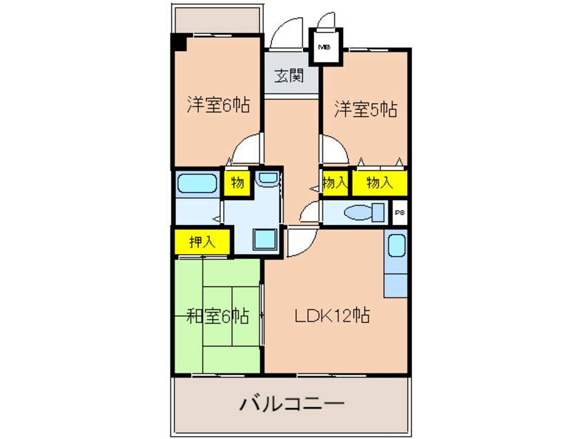 間取図 カサベルデ宝塚