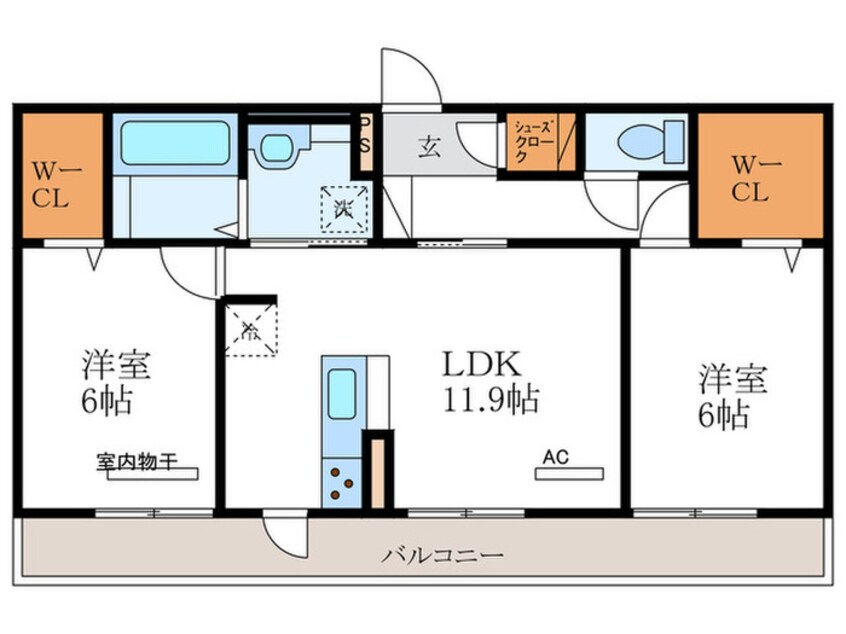 間取図 シャルマンコート　ドゥ