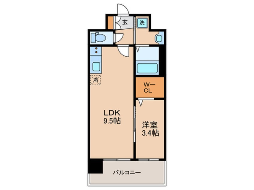 間取図 ソルテラス京都JUJO華(210)