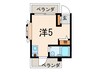 柴崎マンション桜ヶ丘 1Rの間取り