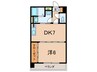 Ｋジョージ本山 1DKの間取り