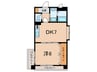Ｋジョージ本山 1DKの間取り