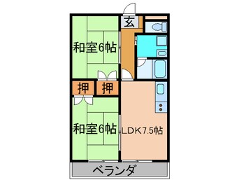 間取図 グリ－ンヒル大西第１マンション