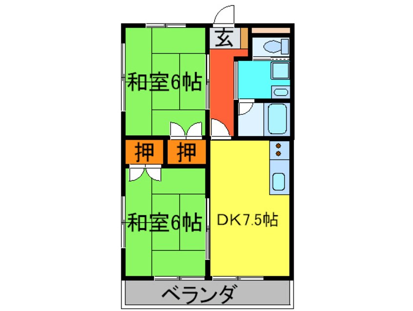 間取図 グリ－ンヒル大西第１マンション