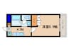 エスポアール堅田 1Kの間取り