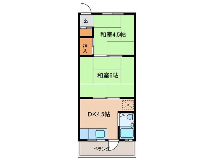 間取り図 島田荘北棟