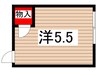 ル－ム井守 1Rの間取り