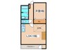 ぶどうヶ丘ハイツ（６１２） 1LDKの間取り