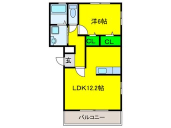 間取図 リヴィエ－ル諏訪森